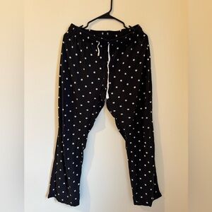Calvin Klein Black and Gray Star Pajama Pants